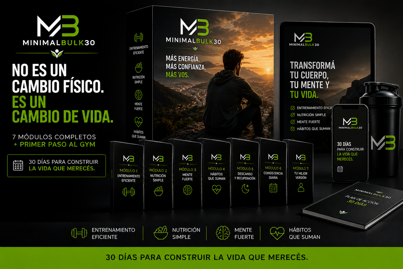 MinimalBulk30 - Recuperé su Energía, Hábitos y Bienestar.